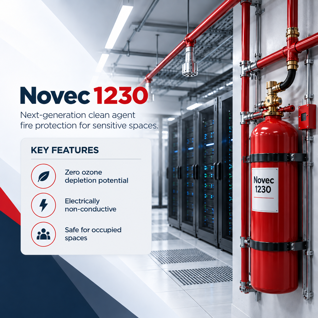 نظام نوفيك 1230 (Novec 1230) للبيئات الحساسة