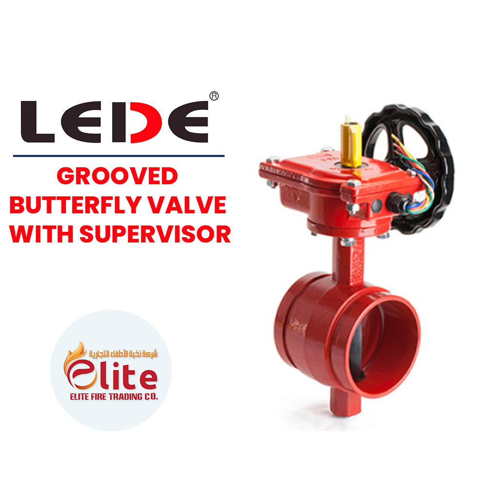LEDE Lede GROOVED BUTTERFLY VALVE WITH SUPERVISOR in Saudi Arabia
