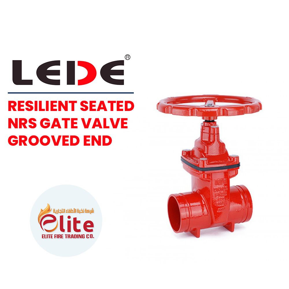 LEDE Lede RESILIENT SEATED NRS GATE VALVE GROOVED END in Saudi Arabia