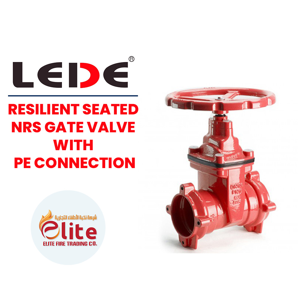 LEDE Lede RESILIENT SEATED NRS GATE VALVE WITH PE CONNECTION in Saudi Arabia