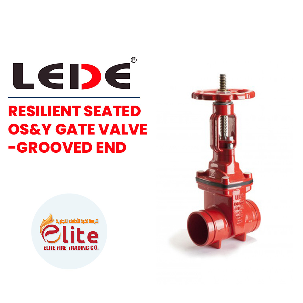 LEDE Lede RESILIENT SEATED OS&Y GATE VALVE-GROOVED END in Saudi Arabia