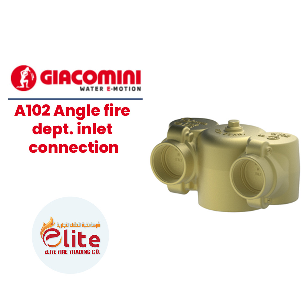 Giacomini Giacomini A102 Angle fire dept. inlet connection in Saudi Arabia