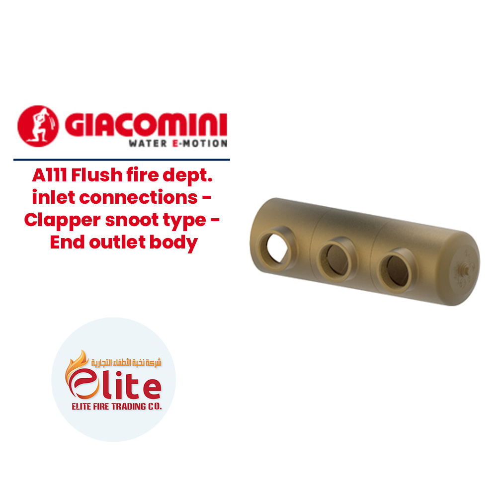 Giacomini Giacomini A111 Flush fire dept. inlet connections - Clapper snoot type - End outlet body in Saudi Arabia
