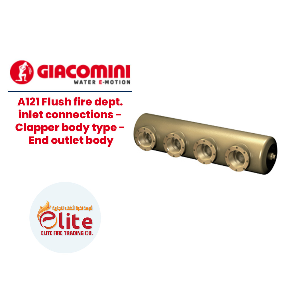 Giacomini Giacomini A121 Flush fire dept. inlet connections - Clapper body type - End outlet body in Saudi Arabia