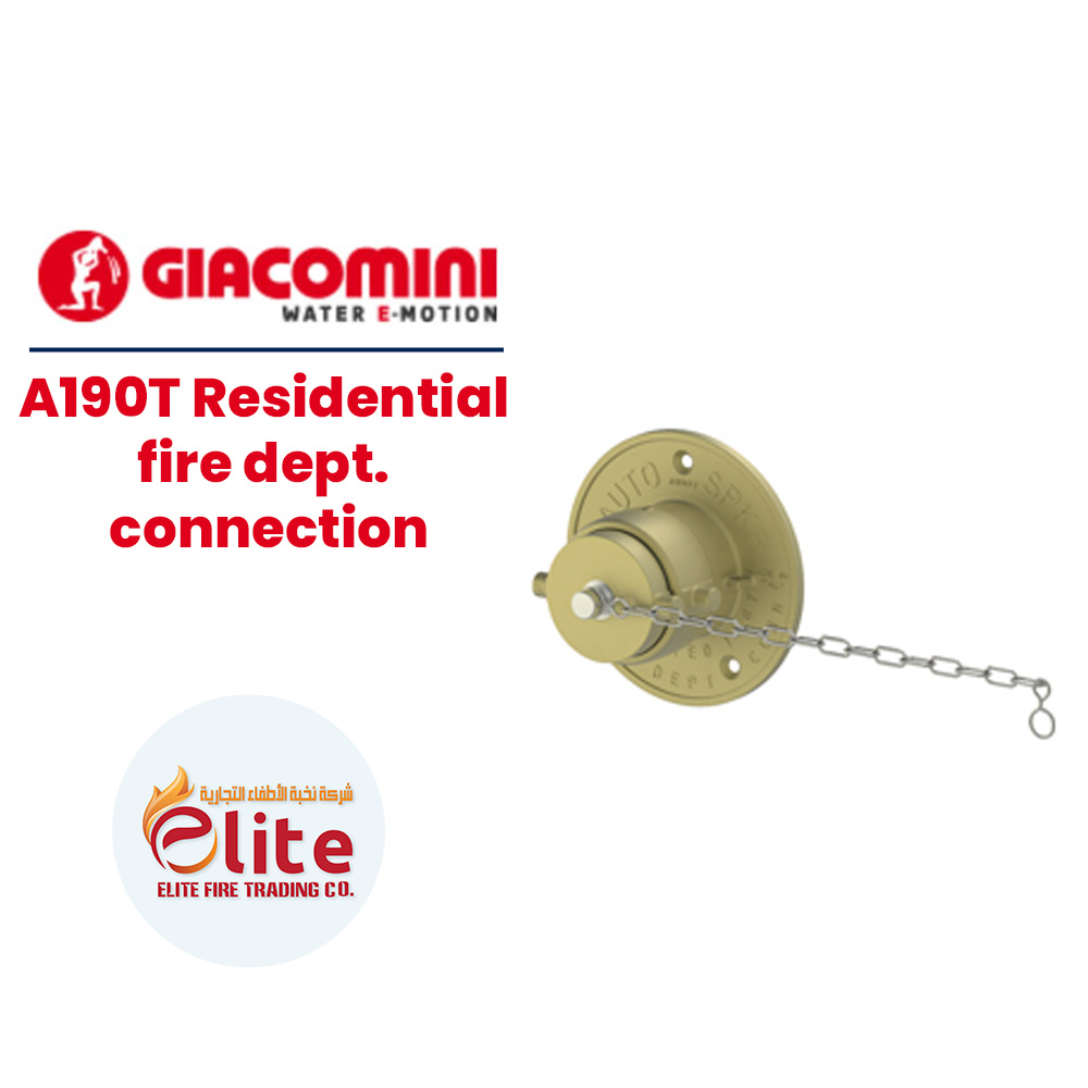 Giacomini Giacomini A190T Residential fire dept. connection in Saudi Arabia