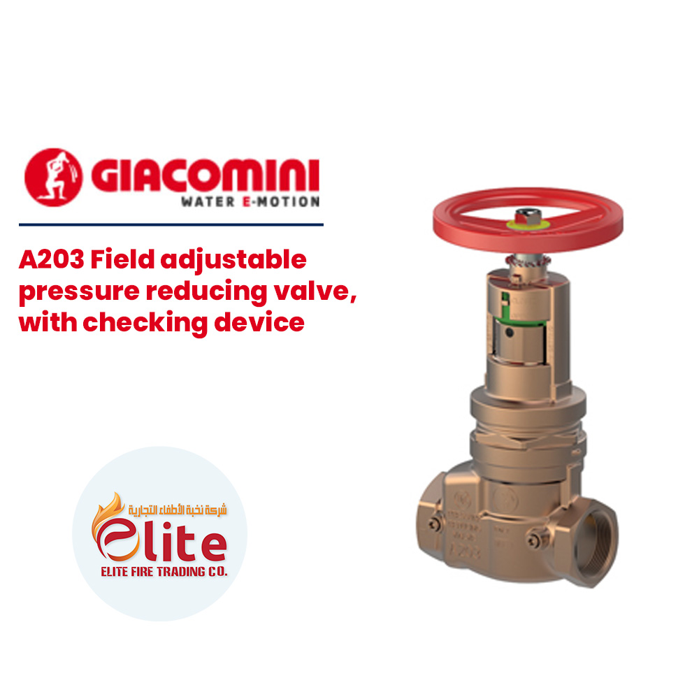 Giacomini Giacomini A203 Field adjustable pressure reducing valve, with checking device in Saudi Arabia