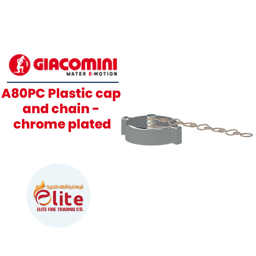 Giacomini Giacomini A80PC Plastic cap and chain - chrome plated in Saudi Arabia