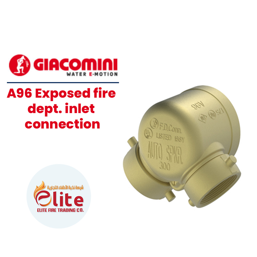 Giacomini Giacomini A96 Exposed fire dept. inlet connection in Saudi Arabia